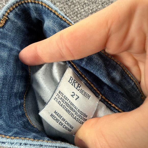 BKE Parker Jeans Women Blue Denim High Rise Ankle Skinny Adult ACTL 27X25 - Picture 15 of 15